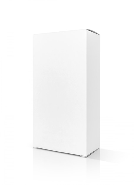 Blank packaging white paper cardboard box