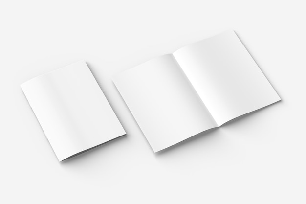 Photo blank paper a4 magazine mockup