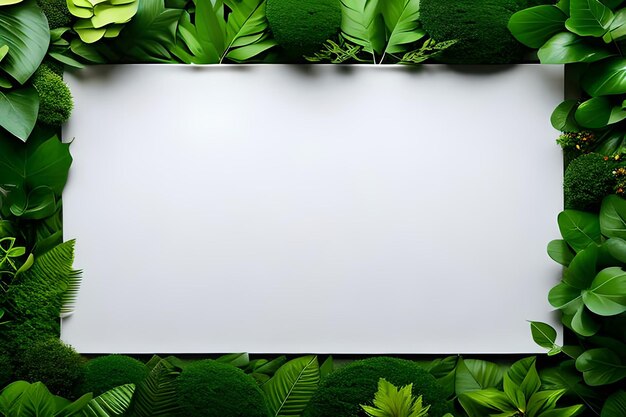 Photo blank paper color for text with flower surrounding color background