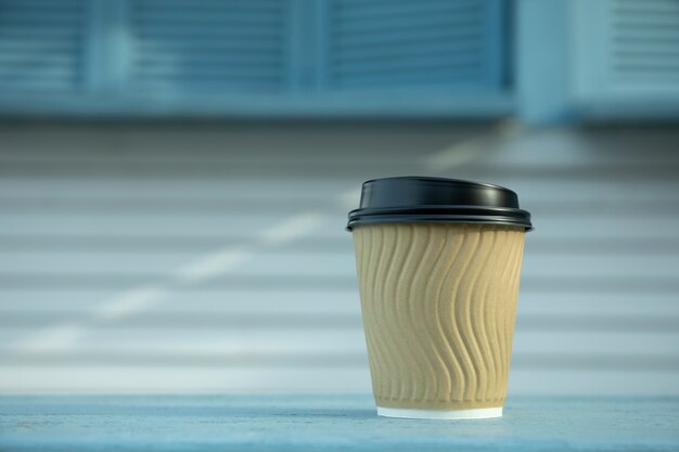 Blank paper cup outdoor