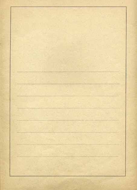 Blank paper form