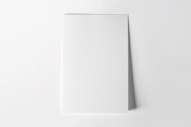 Blank paper mockup created with Generative AI