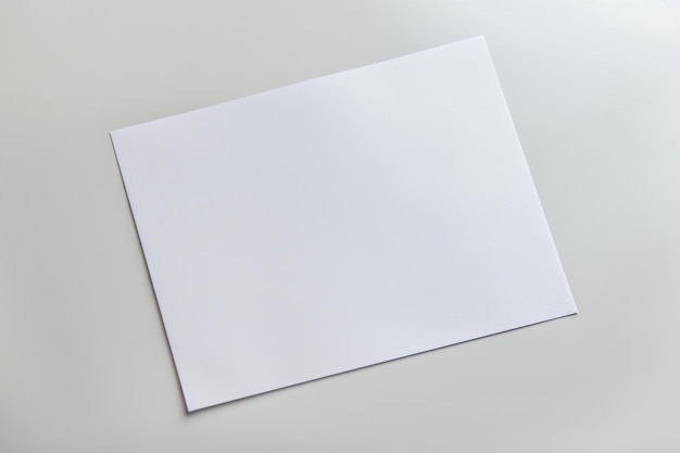 Photo blank paper mockup created with generative ai