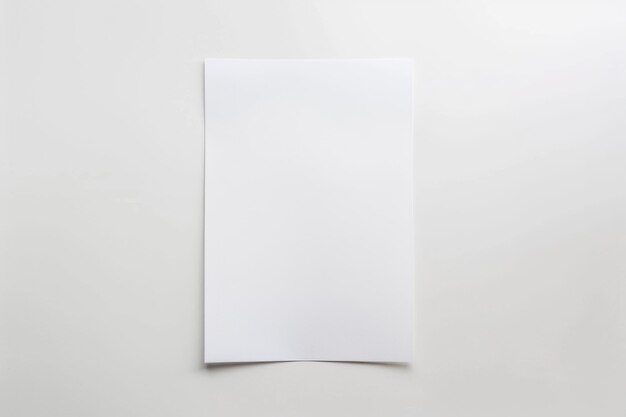 Blank paper mockup created with generative ai