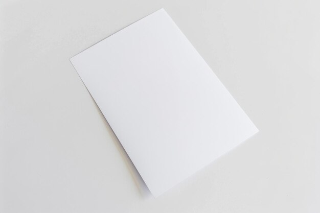 Photo blank paper mockup created with generative ai