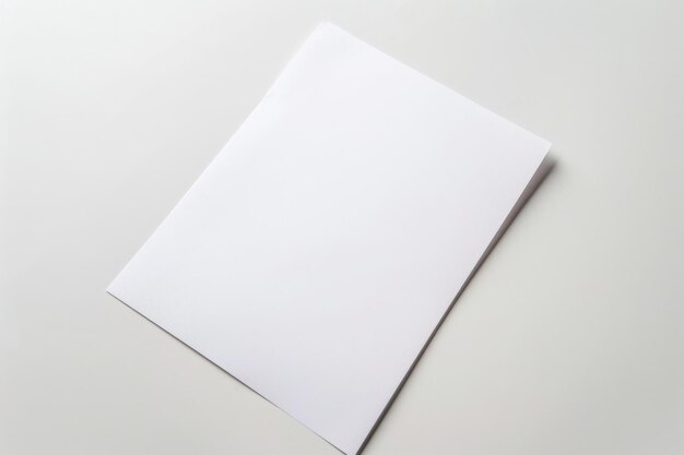 Blank paper mockup created with Generative AI