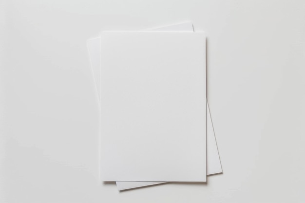 Photo blank paper mockup created with generative ai