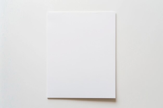 Photo blank paper mockup created with generative ai