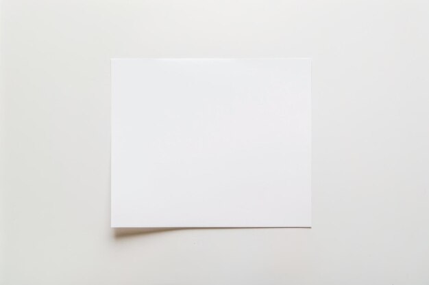 Photo blank paper mockup created with generative ai