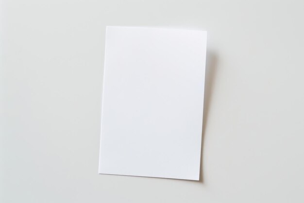 Photo blank paper mockup created with generative ai