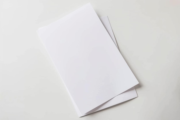 Blank paper mockup created with Generative AI