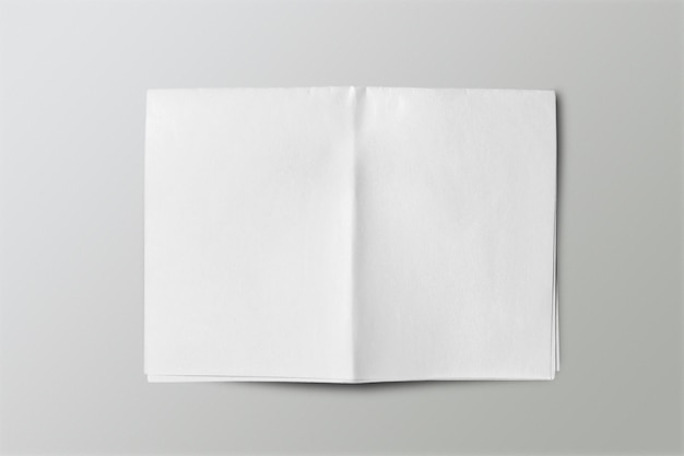 Photo blank paper mockup on a grey backgound.