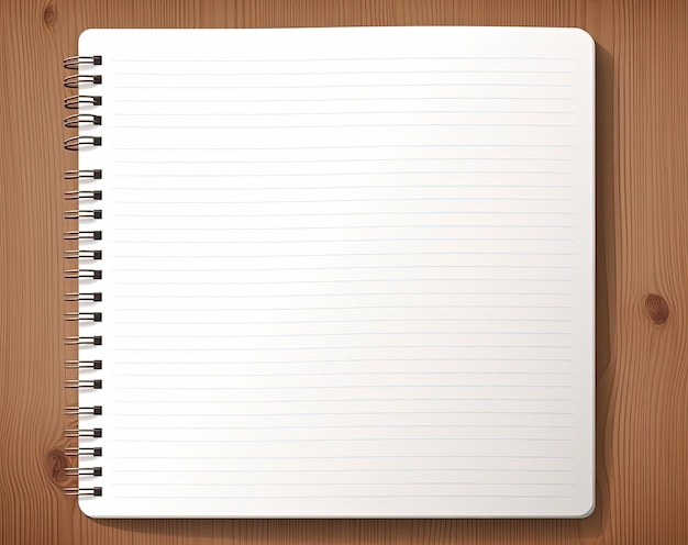 blank paper notepad in the style of panoramic scale