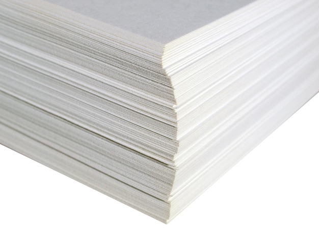 Blank paper sheets