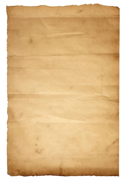 Текстура пустой бумаги, изолированная на белом фоне