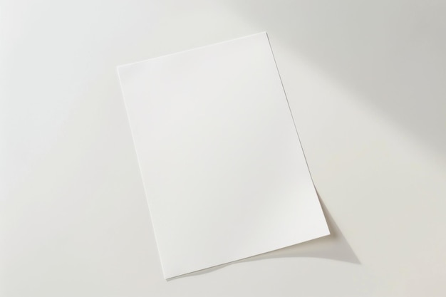 Foto blank papier mockup gemaakt met generative ai