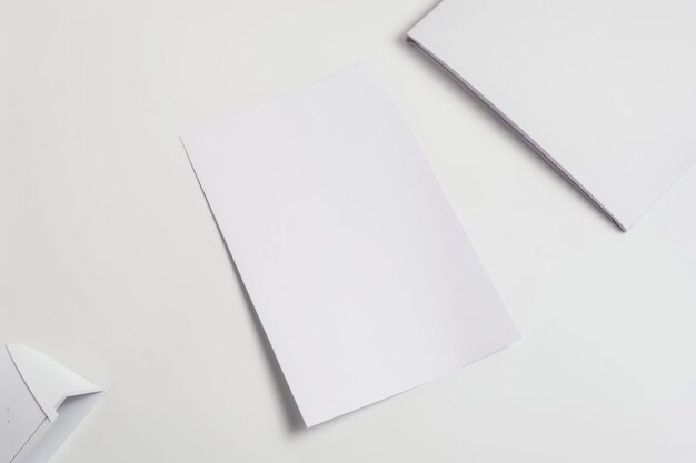 Foto blank papier mockup gemaakt met generative ai