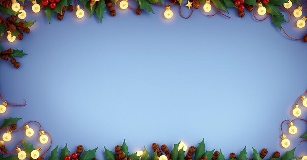 写真 白い羊皮紙のクリスマスの背景