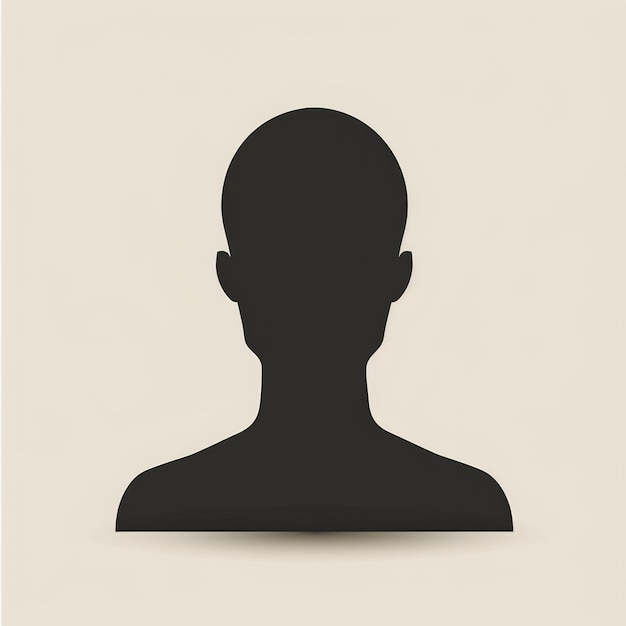 Photo blank person avatar for profile picture on website generic placeholder for office portrait