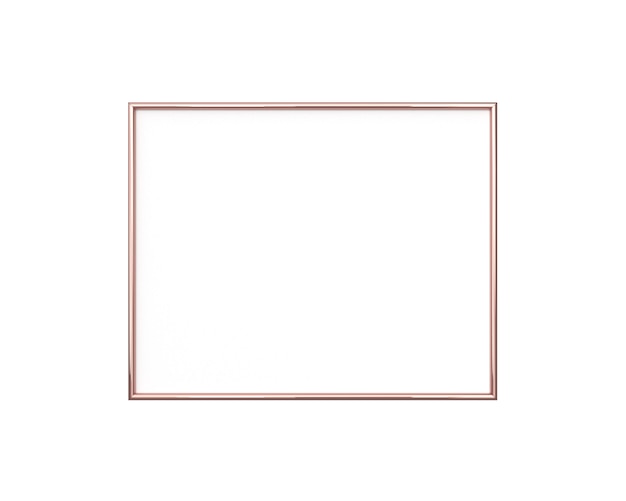 Blank photo frame isolated. Square size