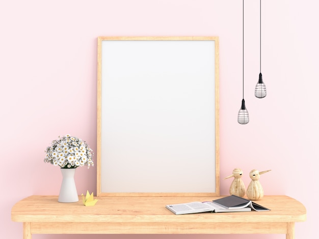 Blank photo frame for mockup