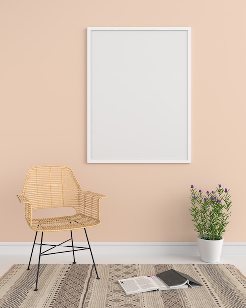 Blank photo frame for mockup