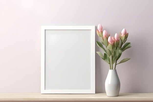 Blank photo frame for mockup