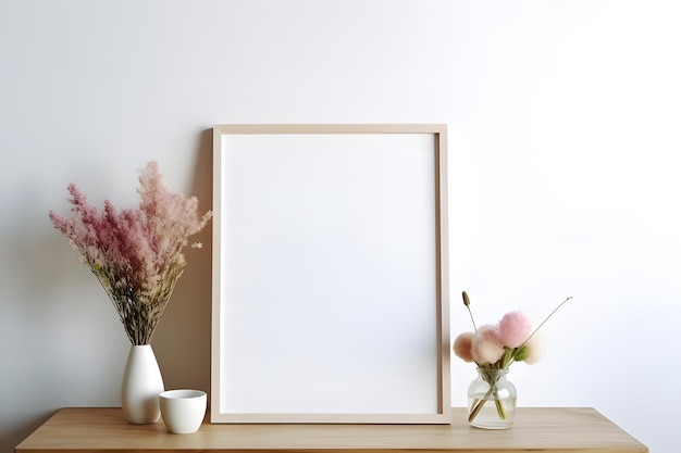 Blank photo frame for mockup