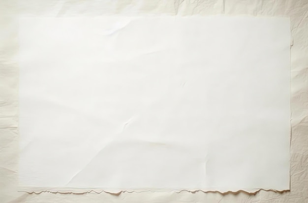 a blank piece of paper on a white background