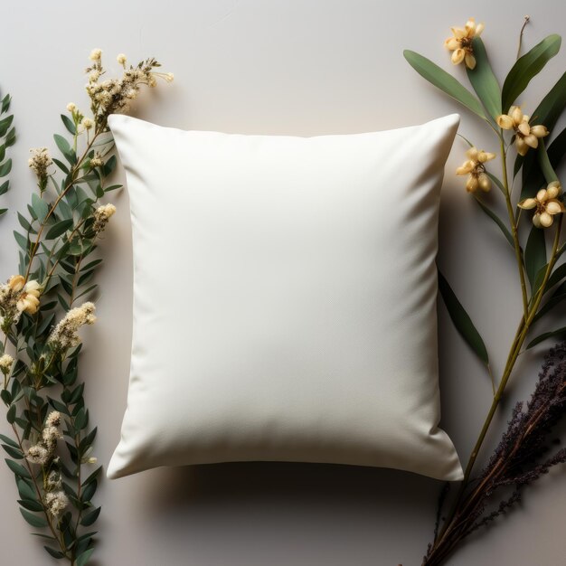 Photo blank pillow for mockup