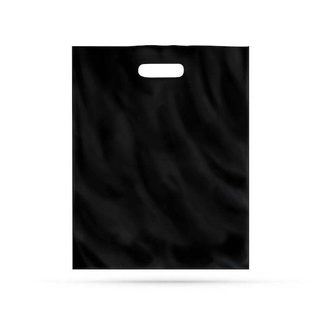 Blank plastic bag  isolated