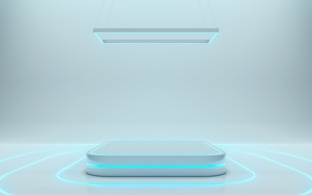 Blank podium for product. 3d rendering - Illustration