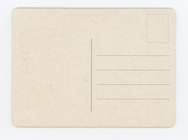 Blank post card