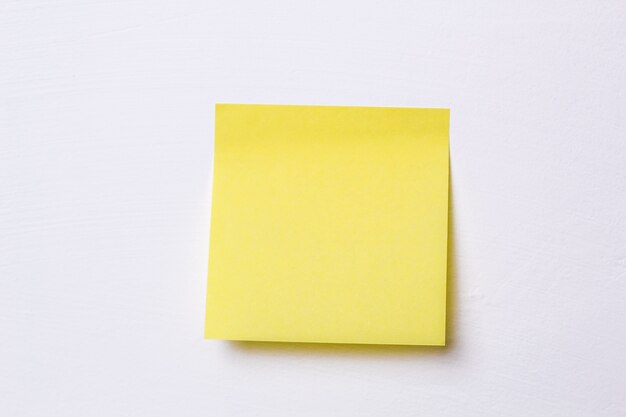 Yellow sticky post it note one single photo transparent background PNG file  Stock Photo