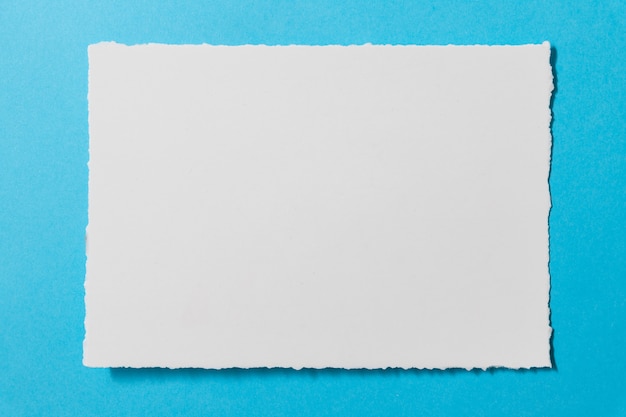 Photo blank postcard template on a blue background.