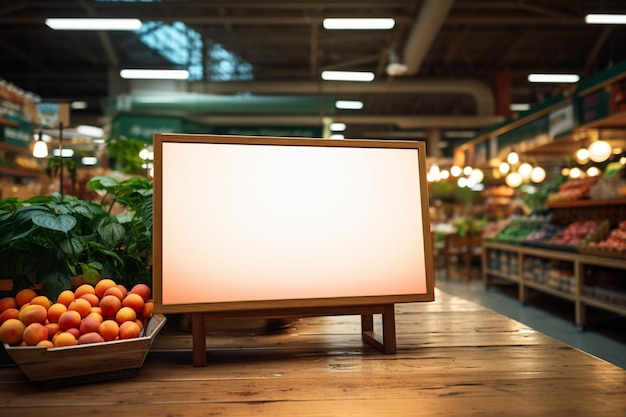 写真 スーパーマーケットやレストランの広告板を模する.