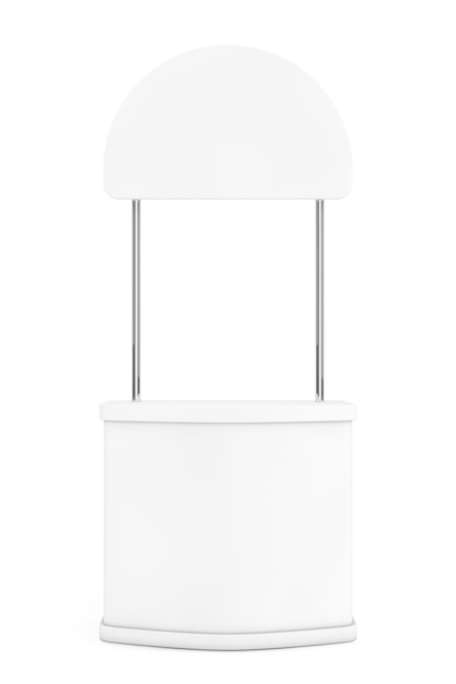 Blank Promotion Stand on a white background. 3d Rendering