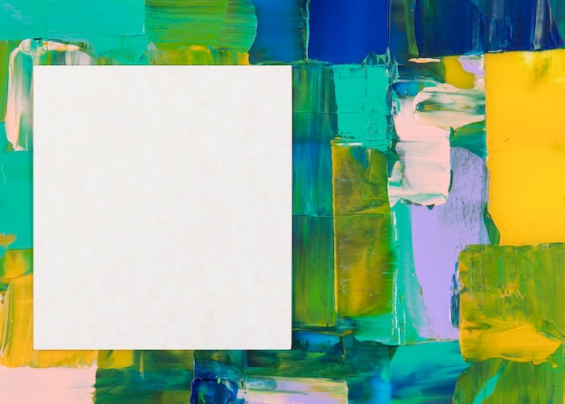 blank quare paper textured colorful paint background