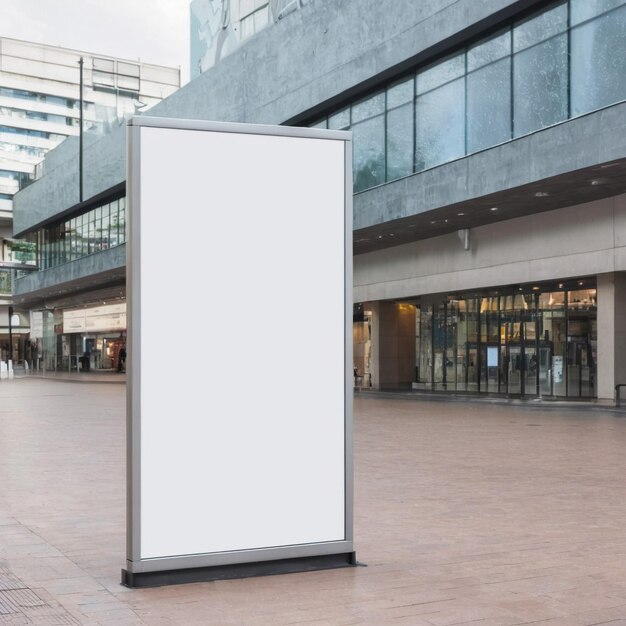 Blank reclamebord in de stad