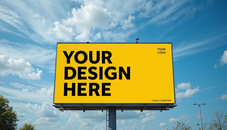 Foto blank reclamebord voor reclame