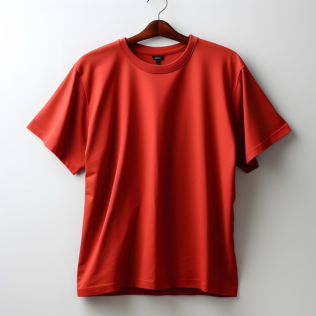 Blank Red Tshirt with Hanger Short Sleeve Tshirt