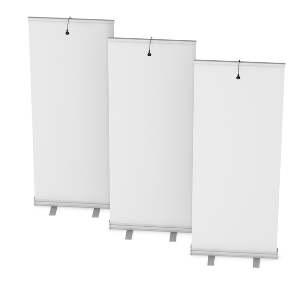 Photo blank roll up banner stands