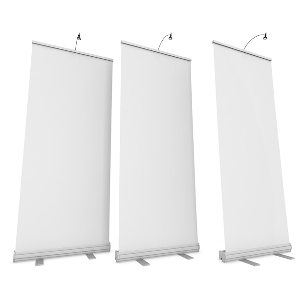 Blank Roll Up Banner Stands