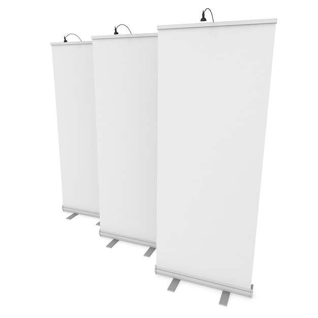 Photo blank roll up banner stands