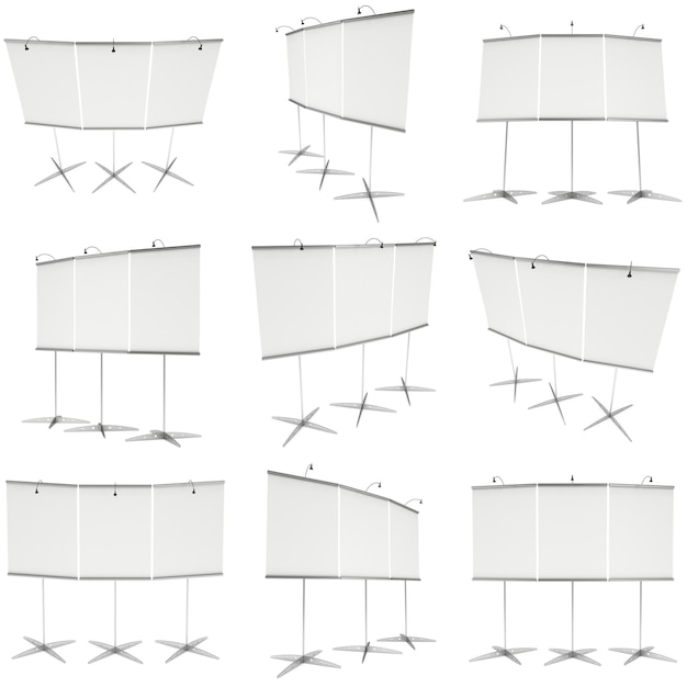 빈 롤업 엑스포 배너 스탠드 세트