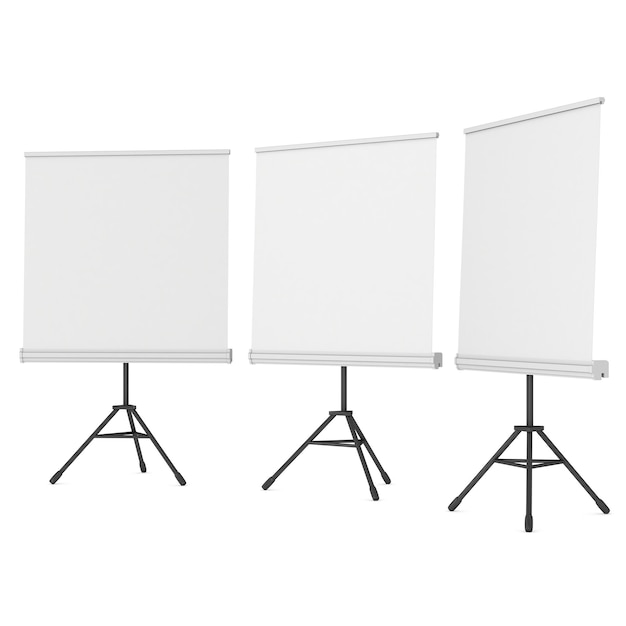 Blank Roll Up Expo Banner Stand on Tripod