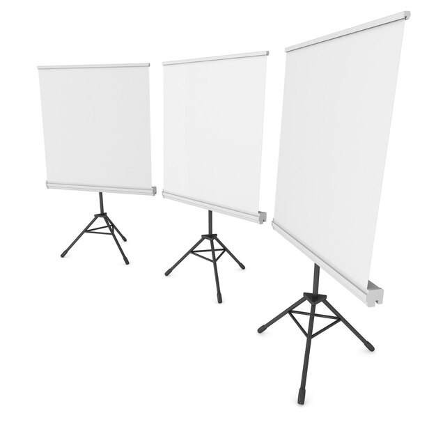 Blank Roll Up Expo Banner Stand on Tripod