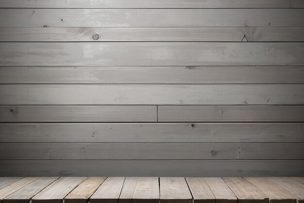 Blank rustic vintage oxford gray wooden board and cement wall background