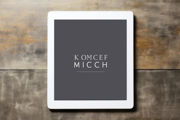 Blank scherm van het mock-up van de tablet