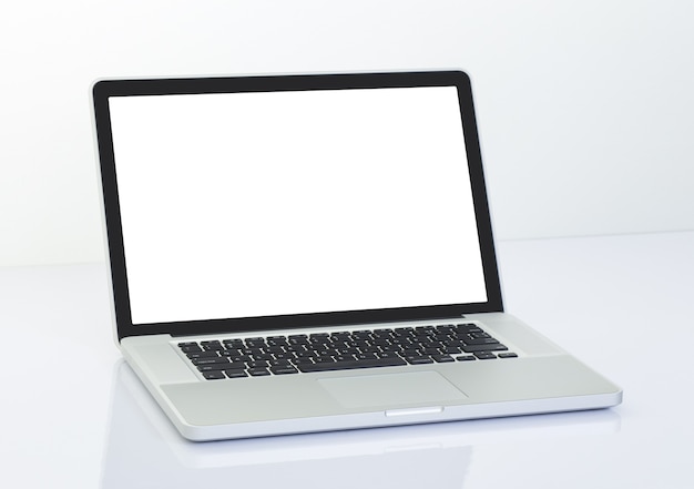 Blank screen laptop computer